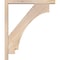 Ekena Millwork Imperial Block Smooth Bracket w/ Offset Brace, Douglas Fir, 3 1/2"W x 22"D x 26"H BKT0402X22X26IMP05SDF - alternate 2